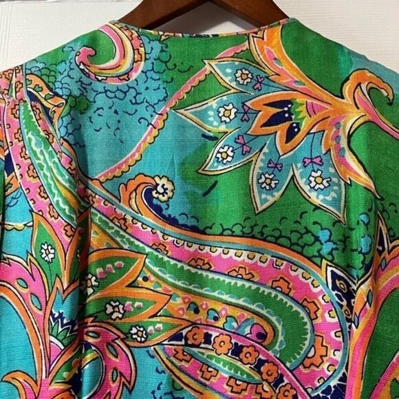 Vintage Keyloun Maxi Dress, Zip Front Size 12. - Picture 3 of 16